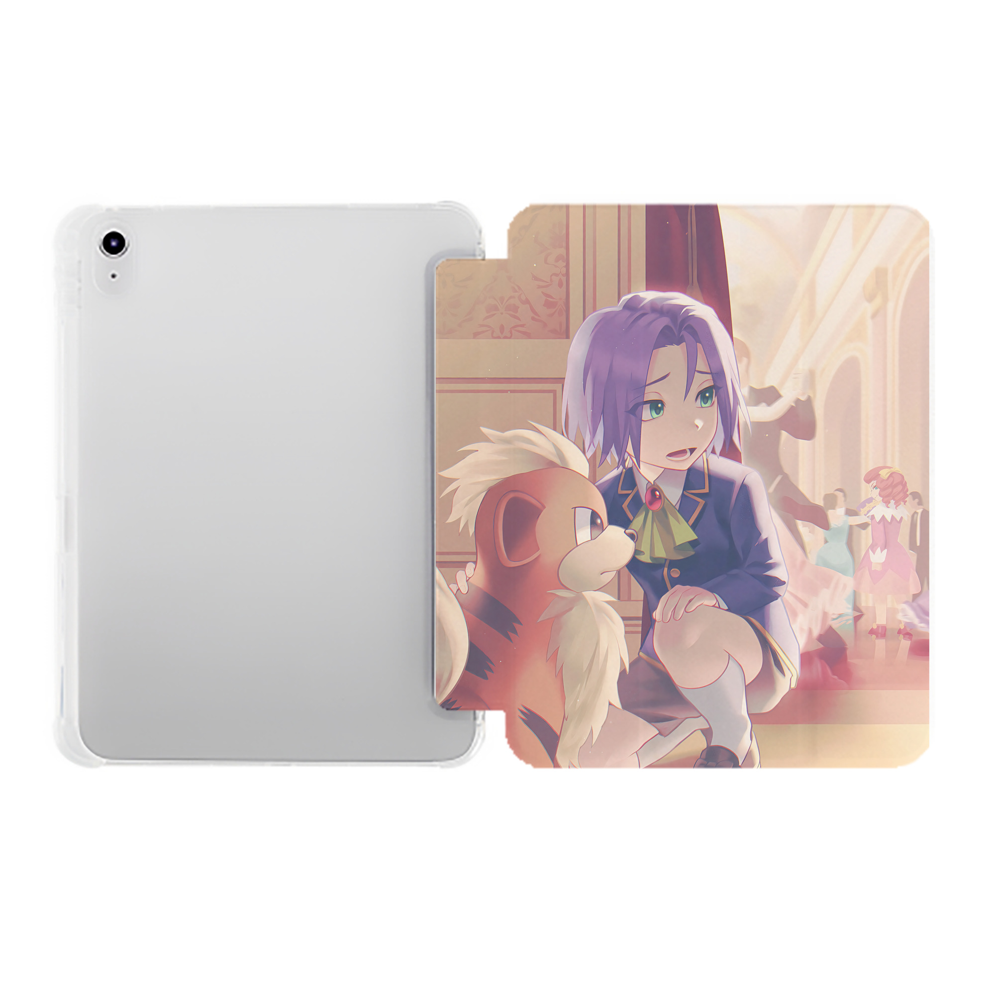 （画像用） ポケットモンスター Pokémon IPad ケース ペン収納付き 三つ折りスタンド PUレザー×シリコン 対応機種9.5/10.5/10.9インチ